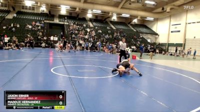 110 lbs Round 1 (8 Team) - Maddux Hernandez, Midwest Destroyers vs Jaxon Ebner, Kearney Matcats - Gold