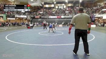 135 lbs Cons. Round 3 - Mya Trevino, Russell HS vs Mya Crabtree, Pomona-West Franklin HS