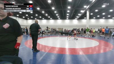 120 lbs 3rd Place Match - Royce Wetzler, Virginia Team Predator vs Cooper McArthur, Teknique