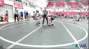 76 lbs Quarterfinal - Bentlee McKinnon, Weatherford Youth Wrestling vs Kyzer Falcon, Division Bell Wrestling