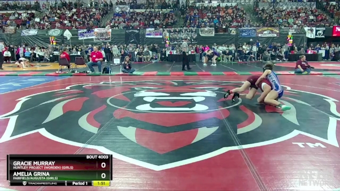 G - 100 Lbs Champ. Round 1 - Amelia Grina, Fairfield/Augusta (Girls) Vs ...