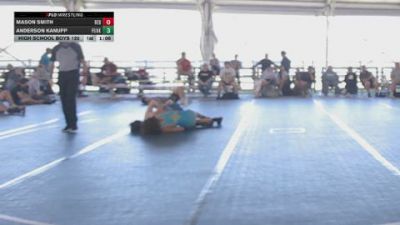 High School Boys 120 lbs Round 5 (10 Team) - Mason Smith, Bulldog Elite (Red) vs Anderson Kanupp, Funk Factory