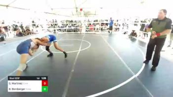 152 lbs Round Of 16 - Gino Martinez, Team So Cal vs Buzzy Bomberger, Poway Rtc