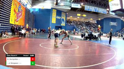 175 lbs Cons. Round 4 - Jaden Simpson, Camden Catholic vs Dominic Sumpolec, Notre Dame