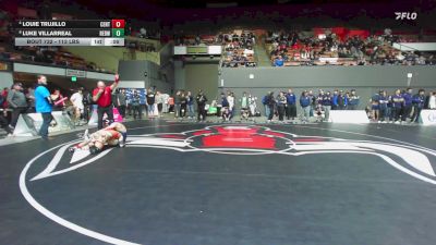 113 lbs Semi To 9th - Louie Trujillo, Central vs Luke Villarreal, Redwood -Visalia