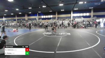 130 lbs Semifinal - Nickolas Valencia, Juggernaut WC vs Elijah Ripley, Legends Of Gold LV