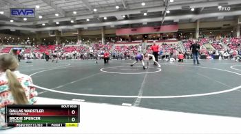 95 lbs Cons. Round 2 - Brodie Spencer, Pittsburg vs Dallas Warstler, Team Haysville