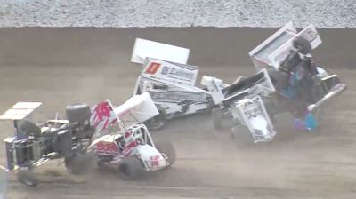 Two Cars Roll In Heat Race Pileup At Skagit