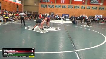 157 lbs Champ. Round 1 - Alex Ramirez, Mt. San Antonio College vs Bailey Silas, Cuesta College