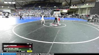 71 lbs Quarterfinal - Drake Strovink, NWWC vs Roan Rickel-Cruz, Team Aggression Wrestling Club