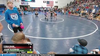 90 lbs Cons. Round 1 - JcKoby Blackburn, Glenrock Intermediate Middle School vs Cyrus Frude, Laramie Middle School