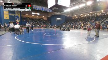 132 lbs Champ. Round 3 - William Yordy, Gettysburg vs Anthony DiAndrea, Watchung Hills