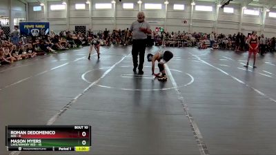 88 lbs Round 4 (6 Team) - Roman Dedomenico, NOS vs Mason Myers, Lake/Armory Red