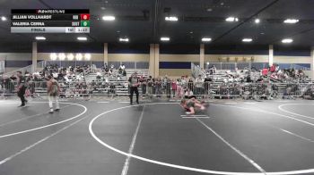 80 lbs Final - Jillian Vollhardt, Red Wave vs Valeria Cerna, Southwest Stallions WC