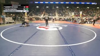 4A-106 lbs Cons. Round 1 - Tayvin Campbell, Kelly Walsh vs Garrett Withrow, Riverton
