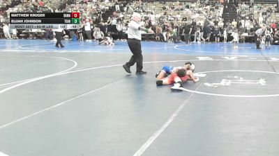 63-M lbs Consi Of 8 #1 - Matthew Kruger, Damascus vs Elijah Johnson, Teaneck Wrestling