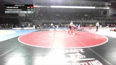 190 lbs Champ. Round 2 - Aislinn Ingles, Escalon vs Phoebe Escamilla, Valley