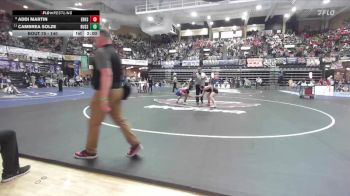 140 lbs Champ. Round 1 - Cambrea Solze, Russell HS vs Addi Martin, Erie Hs