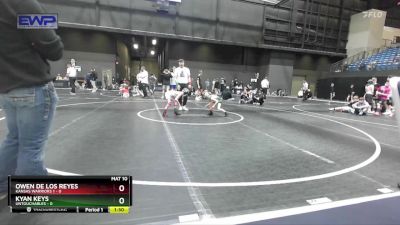 49 lbs Round 2 (10 Team) - Owen De Los Reyes, Kansas Warriors 1 vs Kyan Keys, Untouchables