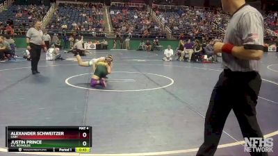 4A 120 lbs Cons. Round 1 - Justin Prince, A.C. Reynolds vs Alexander Schweitzer, Cary
