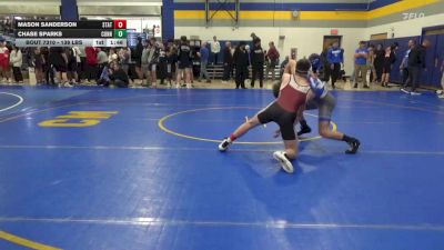 139 lbs Quarterfinal - Mason Sanderson, State College vs Chase Sparks, Connellsville