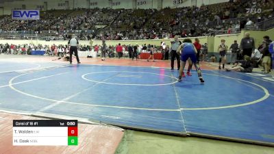 130 lbs Consi Of 16 #1 - Tyler Walden, Elgin Wrestling vs Henry Cook, Noble Takedown Club