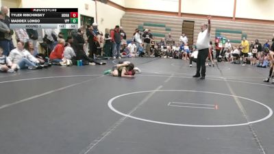 76 lbs Round 1 - Maddex Longo, Cape Takedown Club vs Tyler Ribchinsky, All I See Is Gold Academy