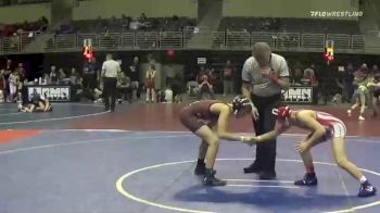 95 lbs 5th Place - Kaden Ontiveros, Sons Of Thunder Academy vs Kaden Brownlow, Columbus Wrestling Org. Black