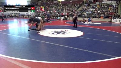 4A 190 lbs Quarterfinal - Carson Cortez, Bauxite High School vs Tasi Benavente, GRAVETTE HIGH SCHOOL