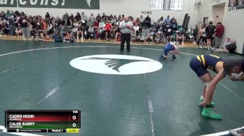 106 lbs Quarterfinal - Caleb Barry, Buckhorn vs Caden Hood, Florence