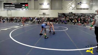 87 lbs Cons. Round 4 - Nunzio Doldo, Warrior Warehouse Wrestling vs Tyler Alvarez, Spencerport Jr Rangers Wrestling Club