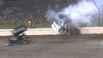 Zeb Wise Flips Into The Fence During Dirt Cup Friday Prelim