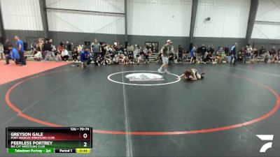 70-74 lbs Quarterfinal - Greyson Gale, Port Angeles Wrestling Club vs Peerless Portrey, Big Cat Wrestling Club