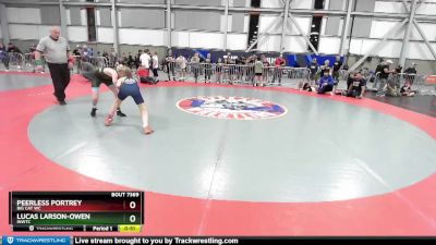 88 lbs Cons. Round 4 - Lucas Larson-Owen, INWTC vs Peerless Portrey, Big Cat WC