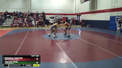 150 lbs Consolation Bracket - Bronson Winters, West End High School vs Tristan Page, Alexandria HS