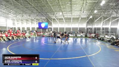 144 lbs Placement Matches (8 Team) - Jacob Bannister, South Carolina vs Quinn Livingston, Oklahoma Outlaws Red