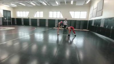 95-101 lbs Champ. Round 1 - Reese Peden, Dean Morgan vs Autumn Kleinfeldt, Powell Middle School