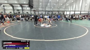 120 lbs Champ. Round 2 - Jack Baker, CA vs Kaden Costigan, AK