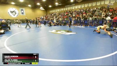 113 lbs Champ. Round 2 - Felipe Flores, Golden Valley (Bakersfield) vs David Gordon, Peninsula