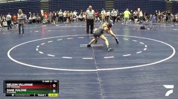 70 lbs Semifinal - Nelson Villafane, Mat Assassins vs Dane Malone, X-Calibur