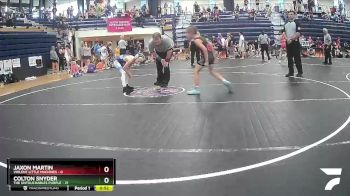 65 lbs Round 5 (6 Team) - Colton Snyder, The Untouchables Purple vs Jaxon Martin, Violent Little Machines