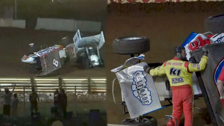 Dietrich Brothers Flip On Opening Lap At Lincoln