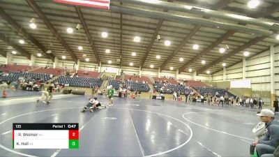 135 lbs Cons. Round 3 - Ryker Weimer, Duchesne Jr High vs Koy Hall, Aviator Wrestling Club