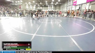 115 lbs Champ. Round 2 - Clayton Sullivan, Askeo International Mat Club vs Grayson Hanson, Mat Demon WC