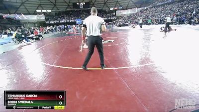 4A 120 lbs Cons. Round 1 - Temarious Garcia, Lewis And Clark vs Bodhi Smiedala, Olympia