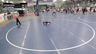 Junior Girls - 110 lbs Champ. Round 2 - Ava Gardner, Valley Elite Wrestling Club vs Kayleigh Milam, Missouri