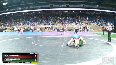 D3-157 lbs Cons. Round 2 - Carson Warner, Napoleon HS vs Hunter Sellers, Chippewa Hills HS