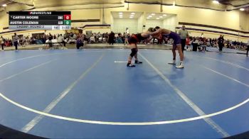 141 lbs Champ. Round 2 - Austin Coleman, Albion College vs Carter Moore, Southwestern Michigan College