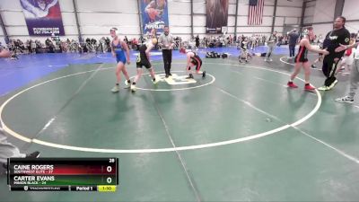 130 lbs Rd# 6- 9:00am Saturday Final Pool - Carter Evans, Minion Black vs Caine Rogers, SouthWest Elite