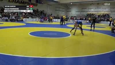 116 lbs Consi Of 16 #1 - Tatum Garcia, Severance (CO) vs Isaiah Rodriguez, Fort Lupton (CO)